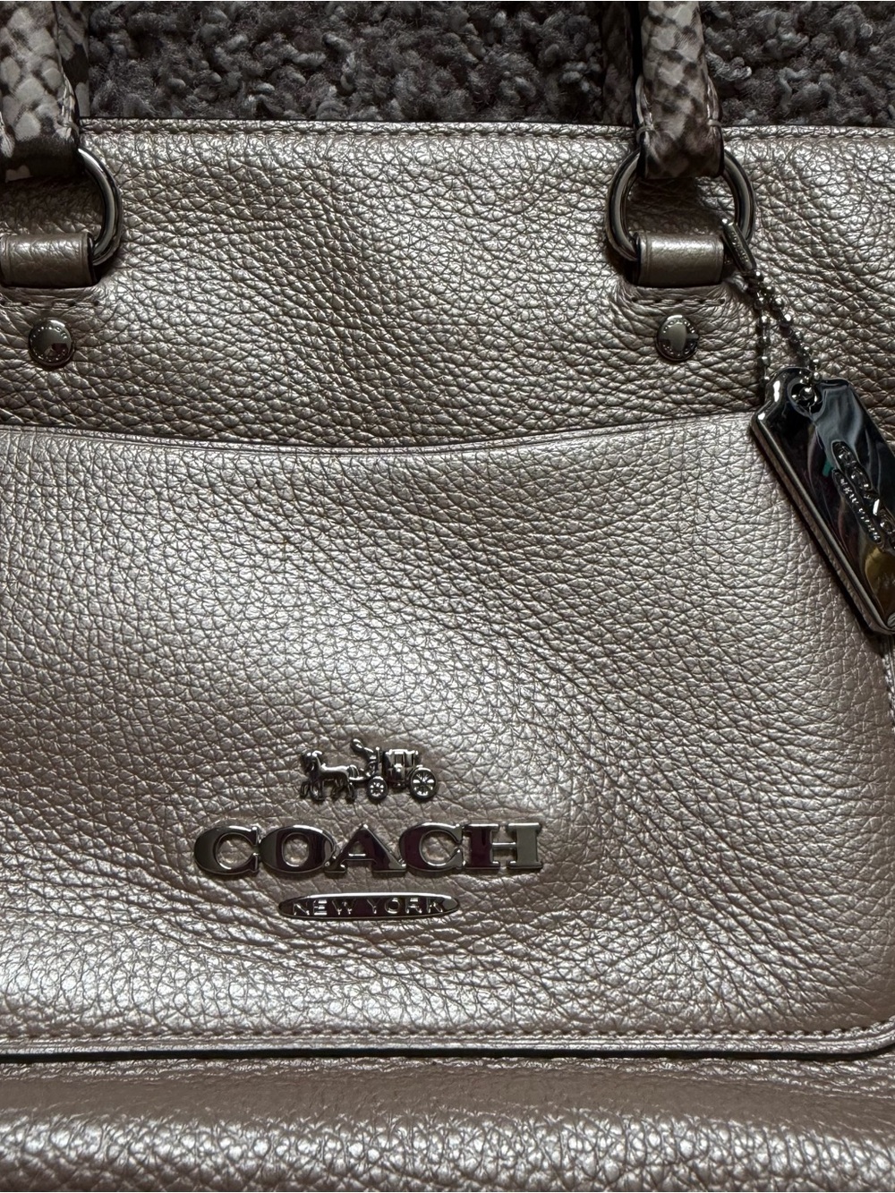 Coach Mini Emma Satchel S38877 Rose Gold Crossbody Bag - Picture 2 of 9